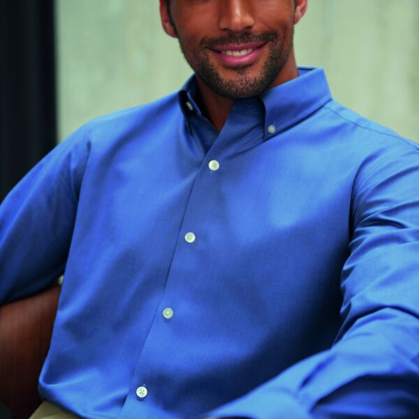 Brook Taverner Mens Toronto Royal Oxford Long Sleeve Shirt Thumbnail